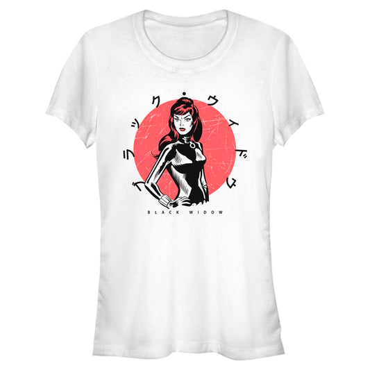 Junior's Marvel Kanji Widow T-Shirt